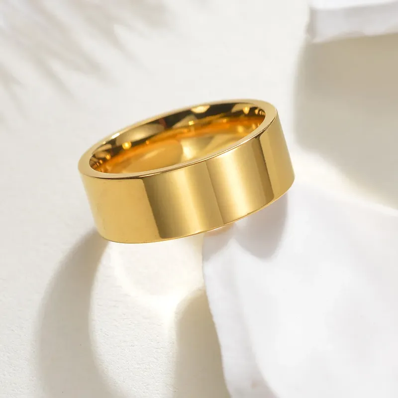 Wholesale Men Women Fashion Simple Stainless Steel Couple Ring