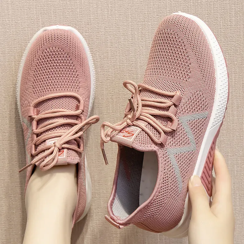Women Fashion Breathable Fly Knit Sneakers