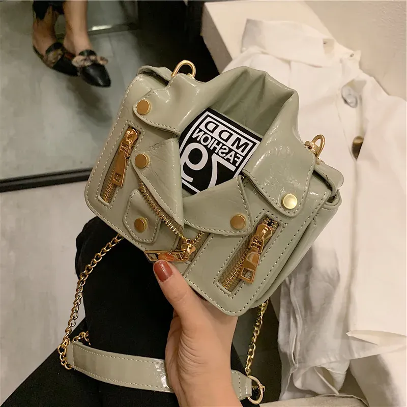 Women Fashion Clothes Lapel Jacket Creative Shaped Crossbody Bag