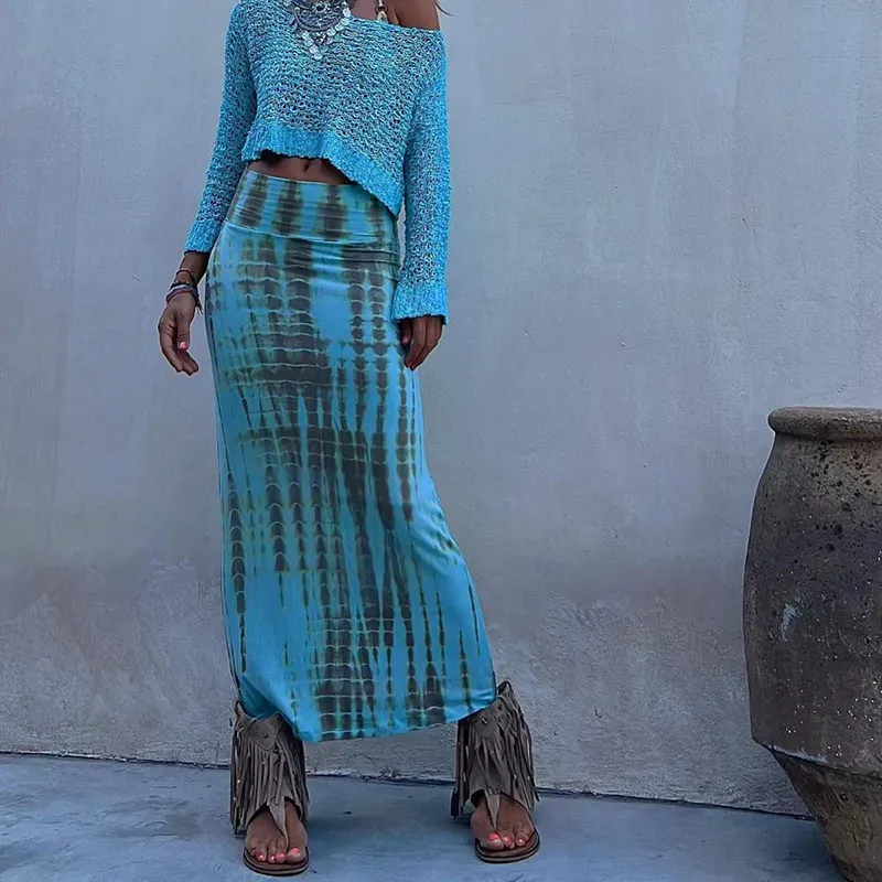 Summer Women Fashion Graphic Print Skirt