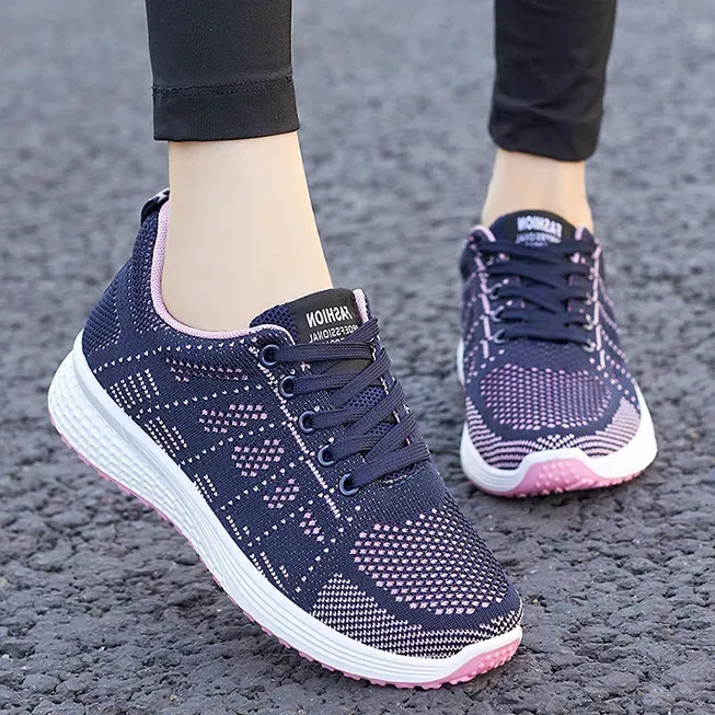 Women Fashion Casual Mesh Breathable Soft Sole Sneakers