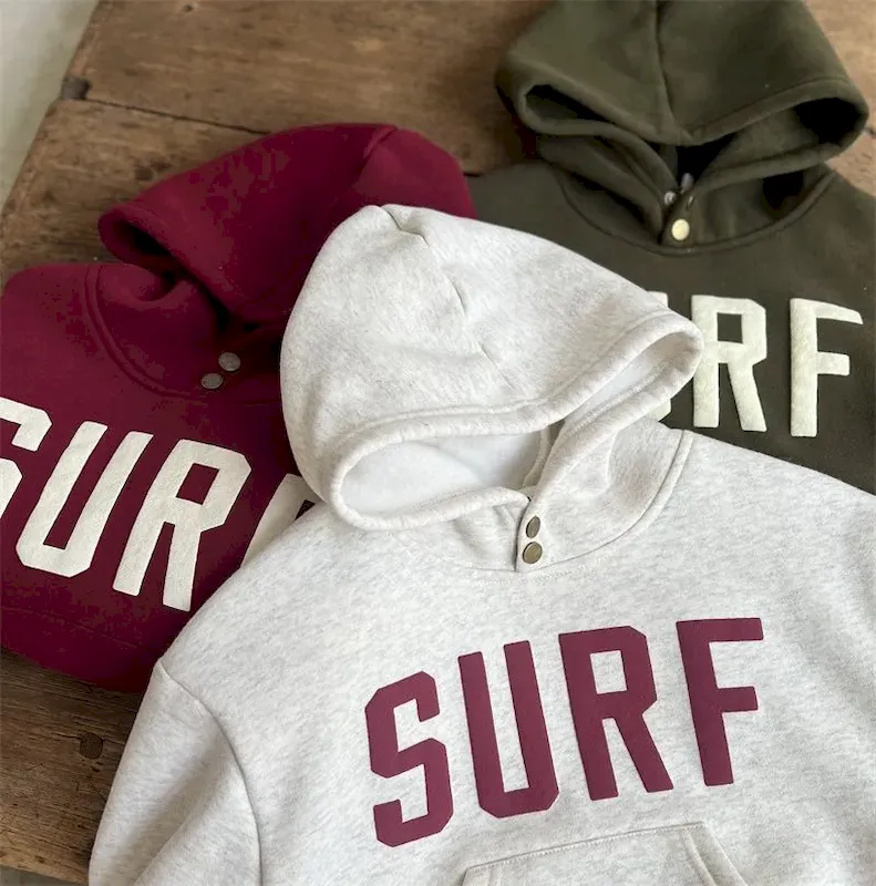 Wholesale Children'S Fashion Casual Printed Thickened Long-Sleeve Hoodies