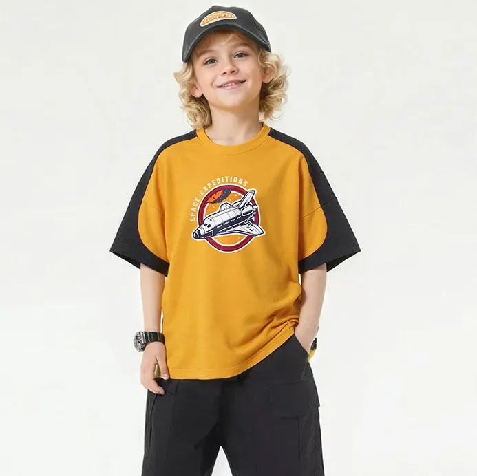 Wholesale Boys Casual Fashion Printed Short-Sleeved T-Shirt